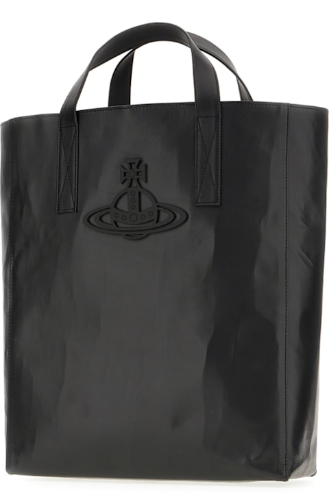 Vivienne Westwood Totes for Women Vivienne Westwood Black Synthetic Leather Handbag