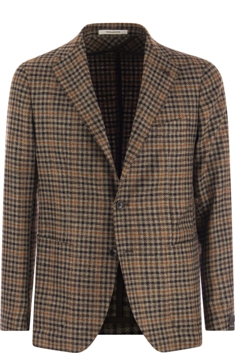 Tagliatore for Men Tagliatore Montecarlo - Wool And Cashmere Checked Blazer