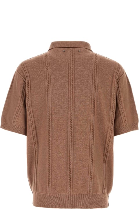 Homeware Golden Goose Dark Pink Cotton And Polyester Polo Shirt