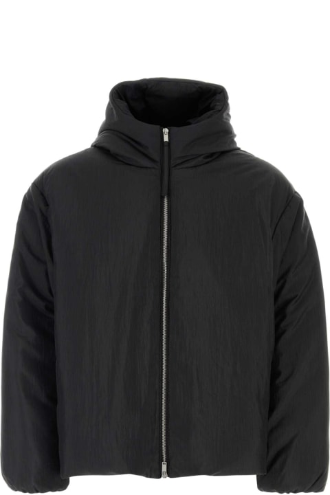 Jil Sander Coats & Jackets for Men Jil Sander Black Polyester Down Jacket