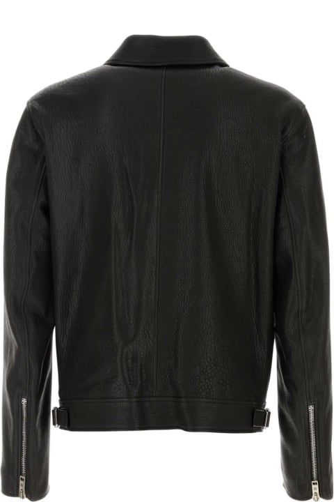 Givenchy معاطف وجواكت لـ القسم الرجالي Givenchy Black Leather Jacket