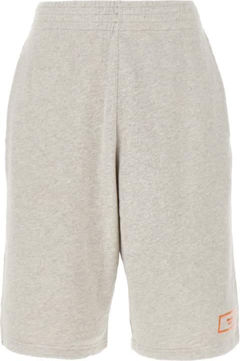 Martine Rose Pants for Men Martine Rose Melange Grey Cotton Bermuda Shorts