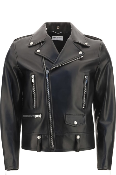 Saint Laurent Coats & Jackets for Men Saint Laurent Leather Motorcycle Jacket
