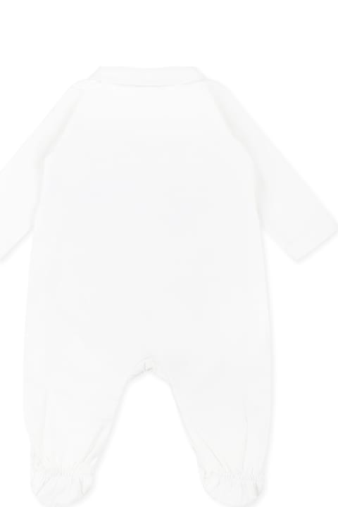 Emporio Armani Bodysuits & Sets for Baby Girls Emporio Armani White Babygrow For Baby Boy With Eagle