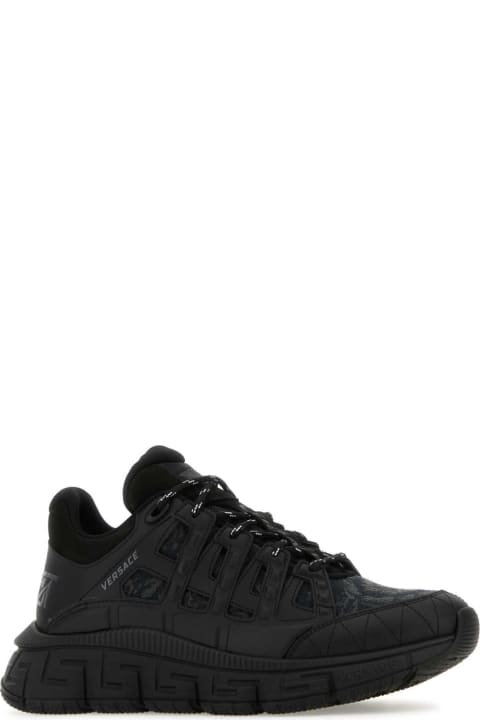 Homeware Versace Black Trigreca Baroque Sneakers