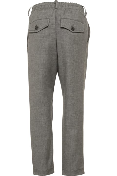 Straight Trousers With Drawstring