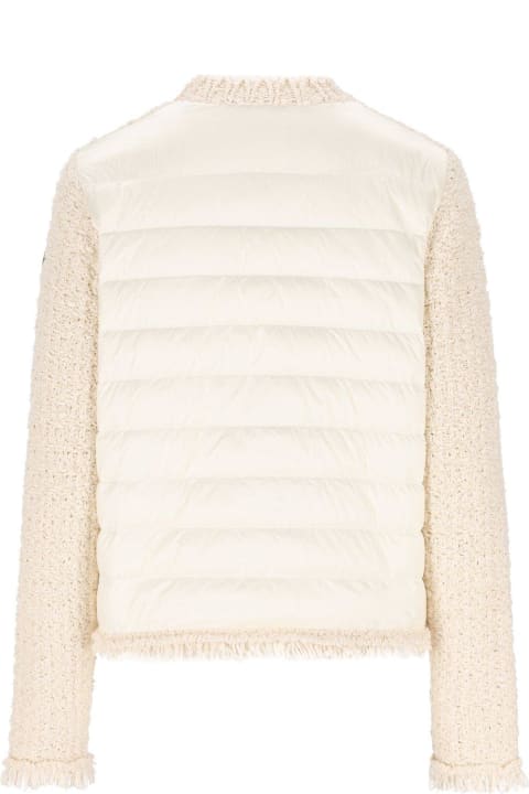 Sweaters for Women Moncler Panelled Tweed Padded Cardigan