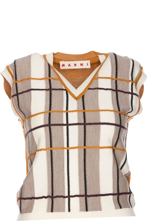 Marni Sweaters for Women Marni Checked Vest