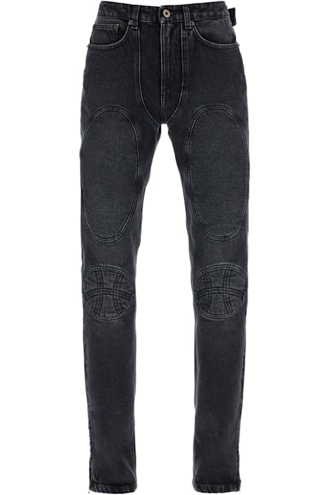 Jean Paul Gaultier for Women Jean Paul Gaultier Jeans With Padded Inlays And Lace-up