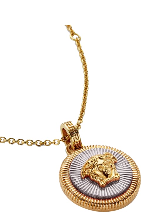 Jewelry Sale for Women Versace Medusa Gold Brass Necklace