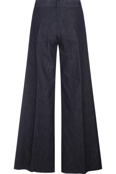 Aspesi Jeans for Women Aspesi Blue Denim Wide Trousers