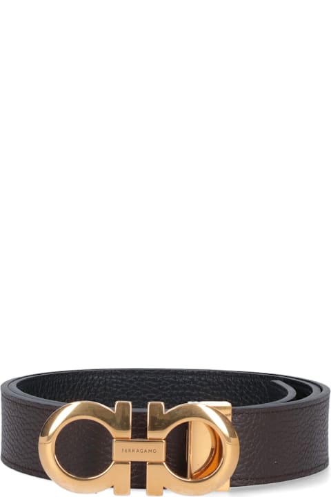 Ferragamo Accessories for Men Ferragamo "gancini" Reversible Belt