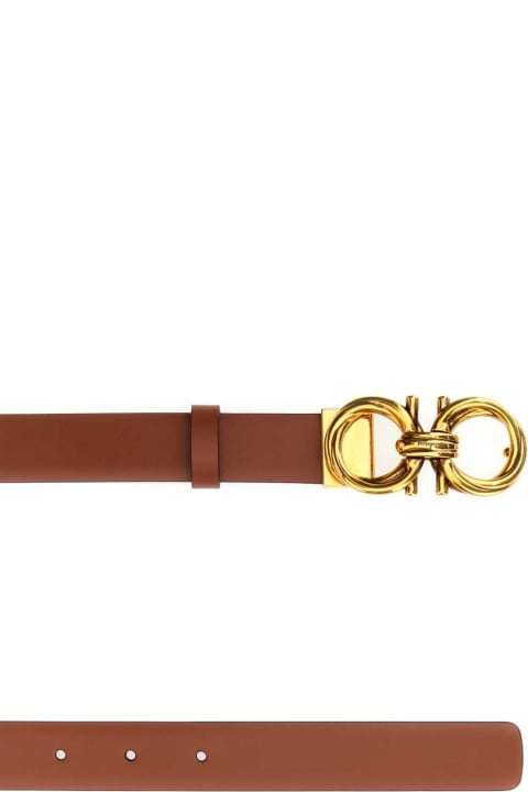 Belts for Women Ferragamo Brown Leather Belt