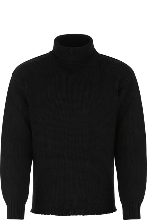 أدوات منزلية Ten C Black Wool Blend Sweater
