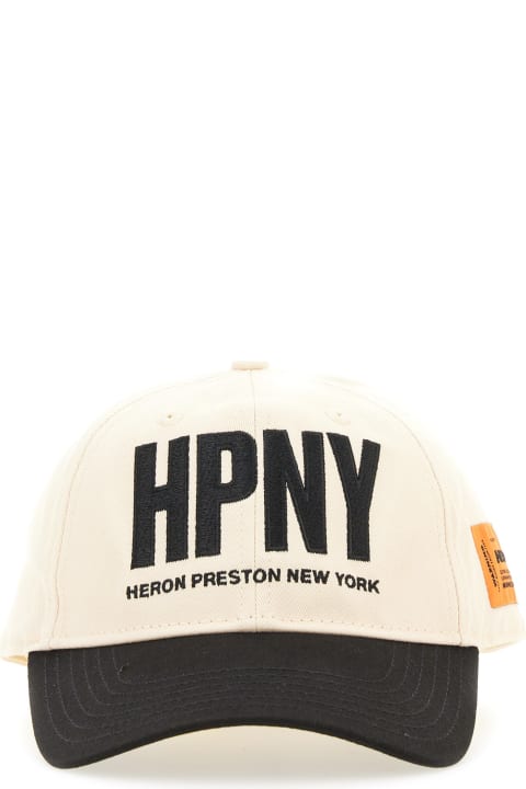 メンズ HERON PRESTONの帽子 HERON PRESTON Baseball Hat With Logo Embroidery