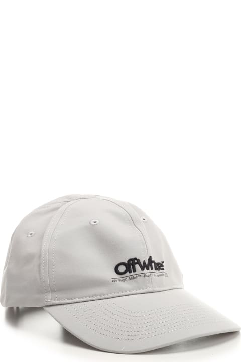 Accessories Sale for Men Off-White Baseball Cap With Embroidered Logo