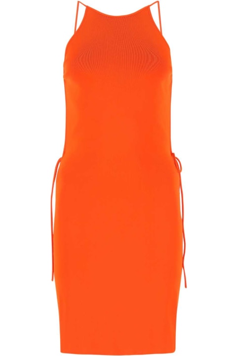 Bottega Veneta Dresses for Women Bottega Veneta Orange Stretch Viscose Blend Dress