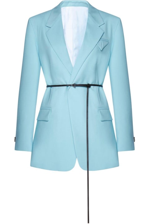 Bottega Veneta Coats & Jackets for Women Bottega Veneta Belted-waist Twill Jacket