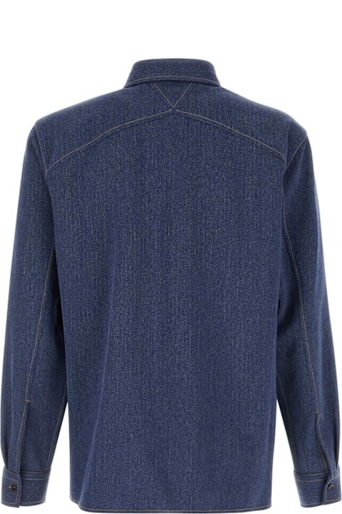 Bottega Veneta Shirts for Men Bottega Veneta Denim Blue Drill Shirt