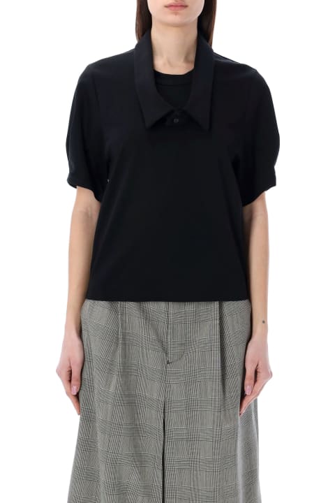 T-shirt With Removable Collar