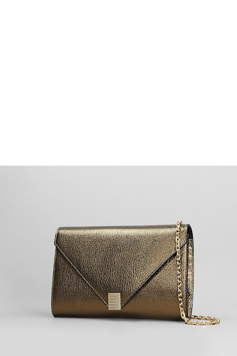Lanvin for Women Lanvin Concerto Wallet Clutch In Bronze Leather