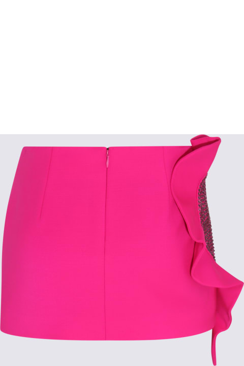 ウィメンズ新着アイテム AREA Fuchsia Wool Mini Skirt