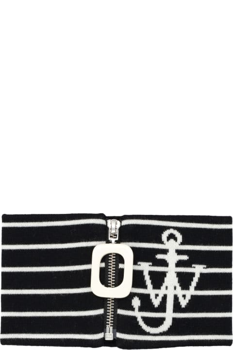 Scarves & Wraps for Women J.W. Anderson Striped Anchor Neckband