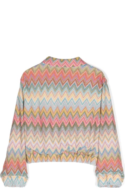 Missoni Kids لـ Men Missoni Kids Camicia Con Motivo Chevron