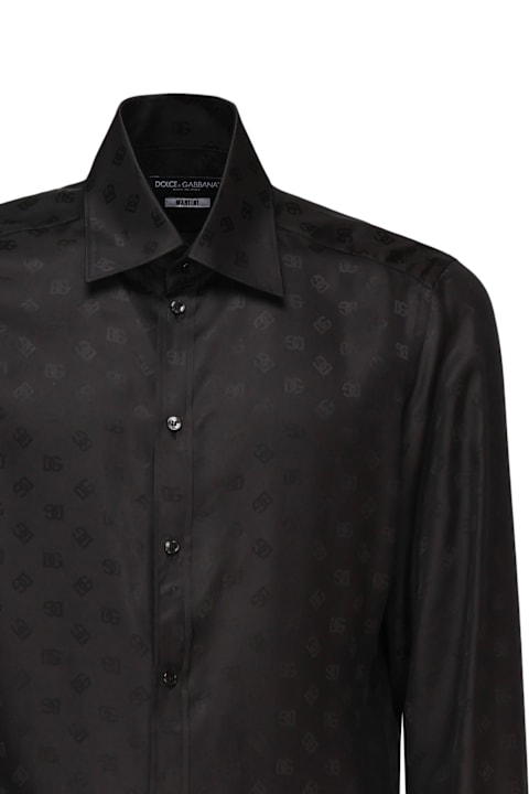 Homeware Dolce & Gabbana Martini Silk Jacquard Logo Shirt