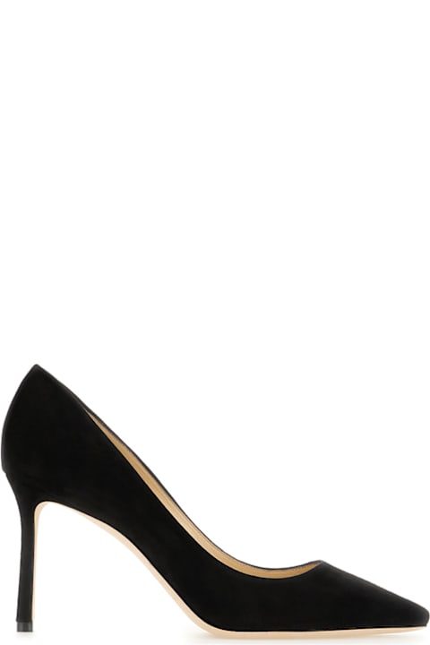 Jimmy Choo for Women Jimmy Choo Black Suede Romy Pumps