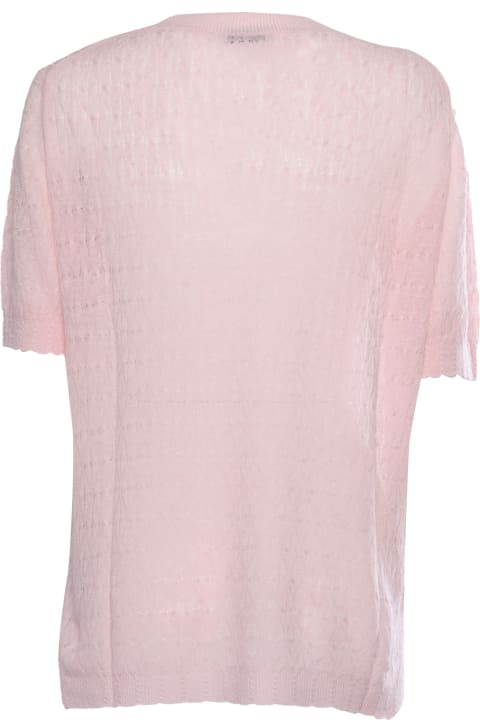 Ballantyne for Women Ballantyne Pink Linen Sweater