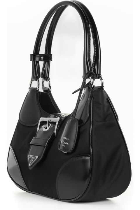 Prada Sale for Women Prada Leather Shoulder Bag With Buckle