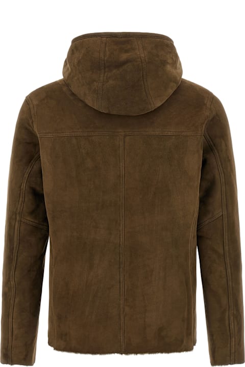 Giorgio Brato for Women Giorgio Brato Shearling Hooded Jacket