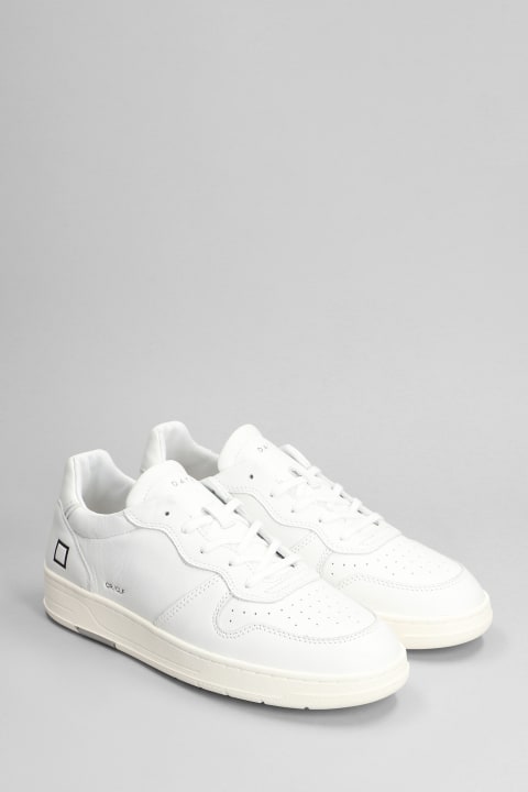 D.A.T.E. Sneakers for Men D.A.T.E. Court Sneakers In White Leather