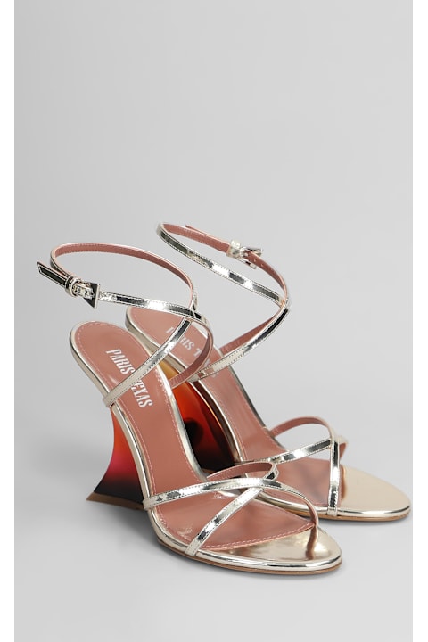 Paris Texas Shoes for Women Paris Texas Nina 105 Sandals In Platinum Leather