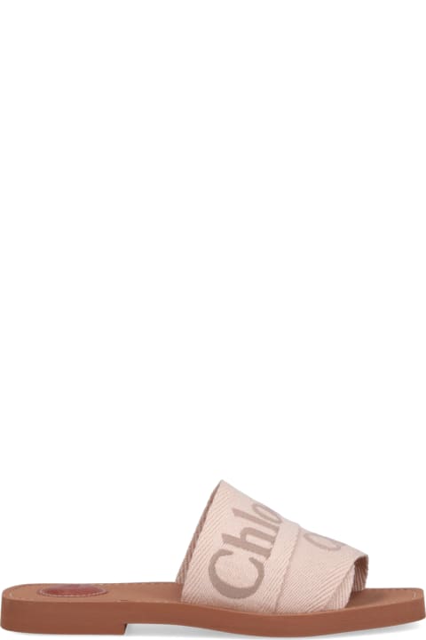 Chloé Shoes for Women Chloé 'woody' Flat Sole Slippers