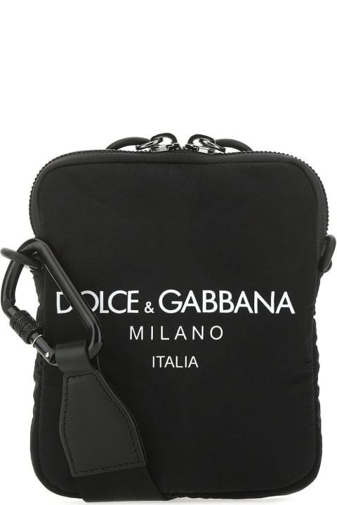 Dolce & Gabbana Shoulder Bags for Men Dolce & Gabbana Logo Print Crossbody Bag