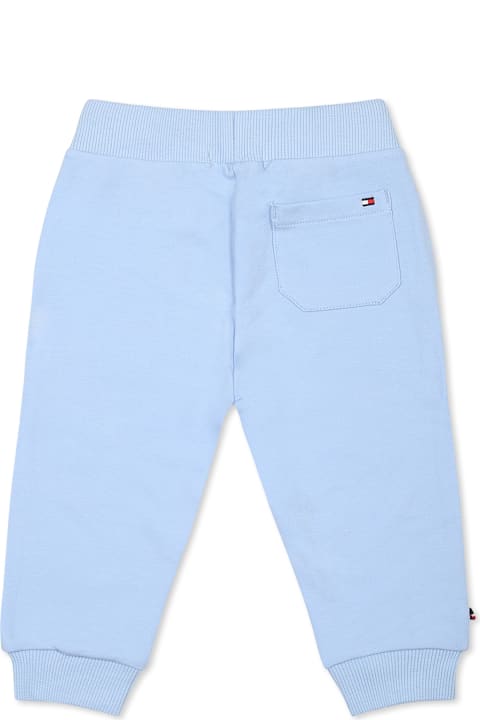 Tommy Hilfiger for Kids Tommy Hilfiger Light Blue Trousers For Baby Boy