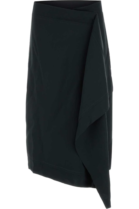 Ami Alexandre Mattiussi for Kids Ami Alexandre Mattiussi Black Wool Skirt