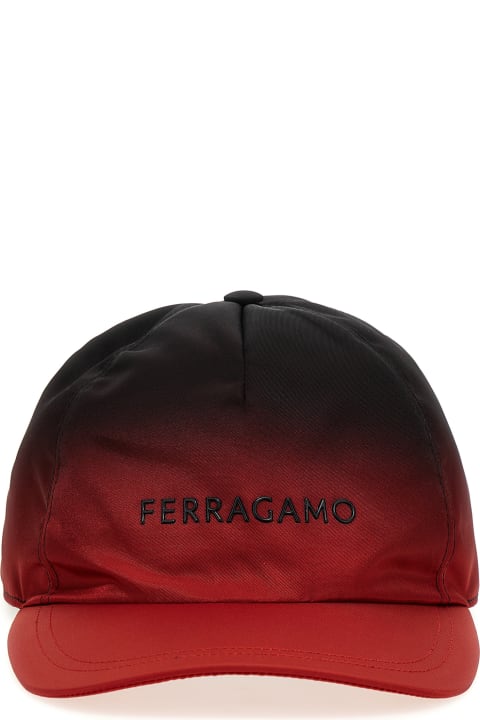 Ferragamo Hats for Men Ferragamo Lettering Logo Cap