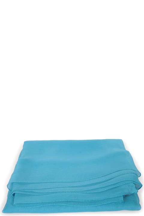 Alberta Ferretti إكسسوارات لـ السيدات Alberta Ferretti Turquoise Silk Scarf