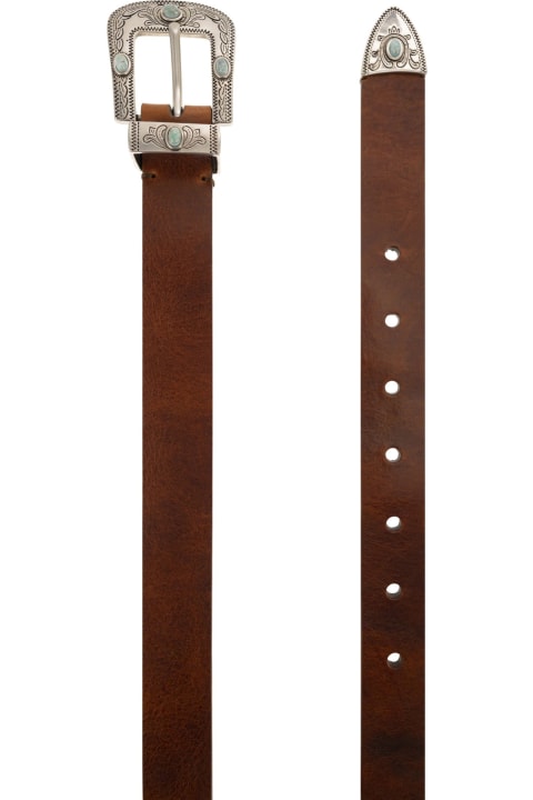 Belts for Men Brunello Cucinelli Calfskin Pull-up Belt