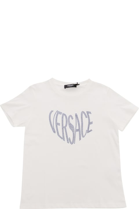T-Shirts & Polo Shirts for Girls Versace T-shirt With Logo