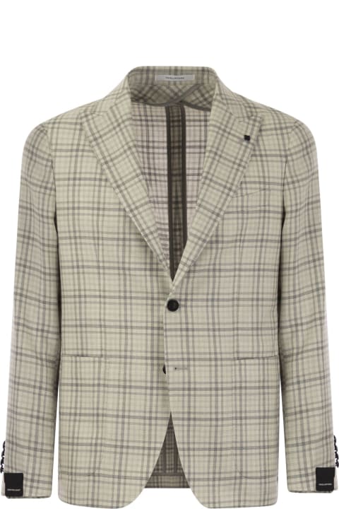 Tagliatore Suits for Men Tagliatore Check Pattern Jacket