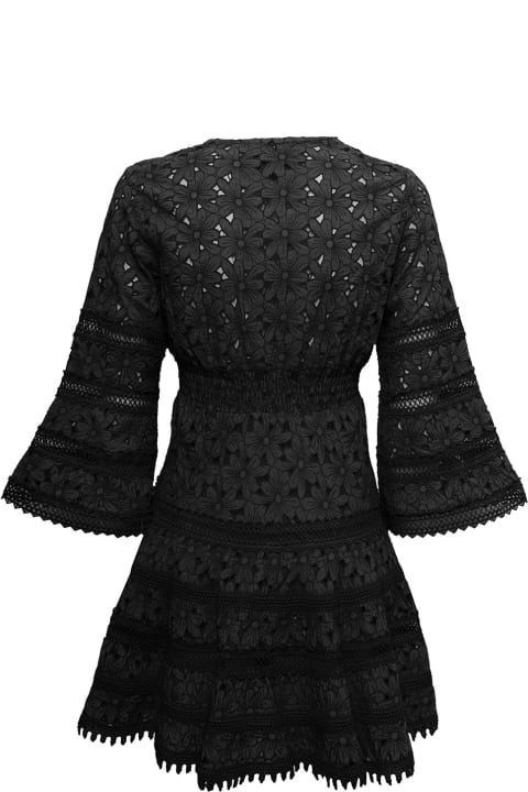 Temptation Positano Woman's Black Lace Dress