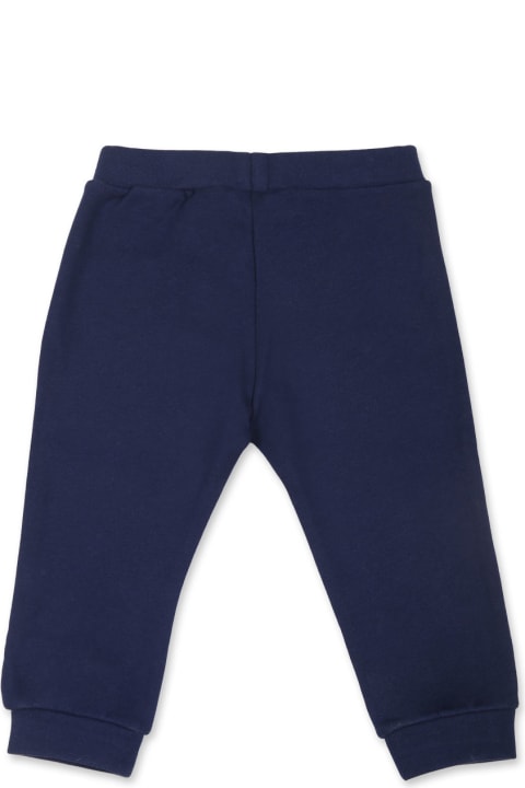 Fendi Bottoms for Baby Girls Fendi Pantaloni Blu Per Neonato Con Logo Fendi