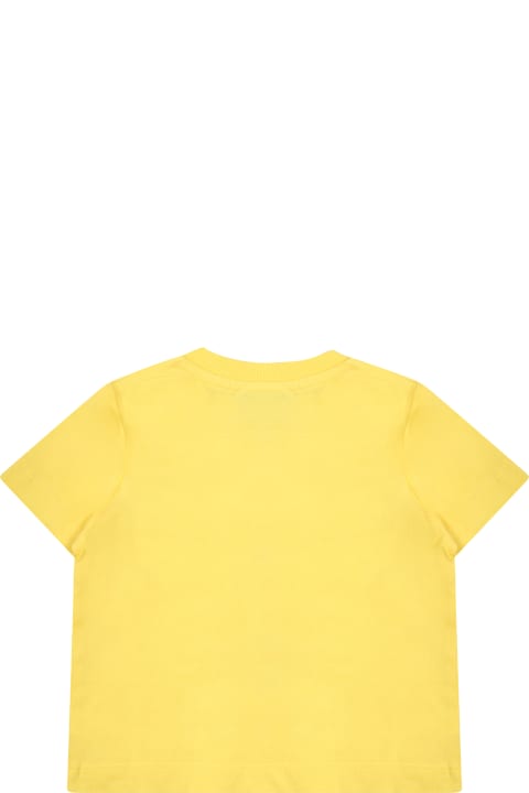 Moschino for Kids Moschino Yellow T-shirt For Baby Kids With Teddy Bear