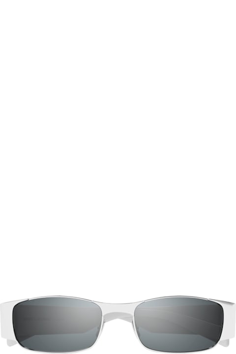 Saint Laurent Eyewear for Kids Saint Laurent Eyewear Saint Laurent Sl 738 Linea Sl Logo 001 Silver Silver Sunglasses