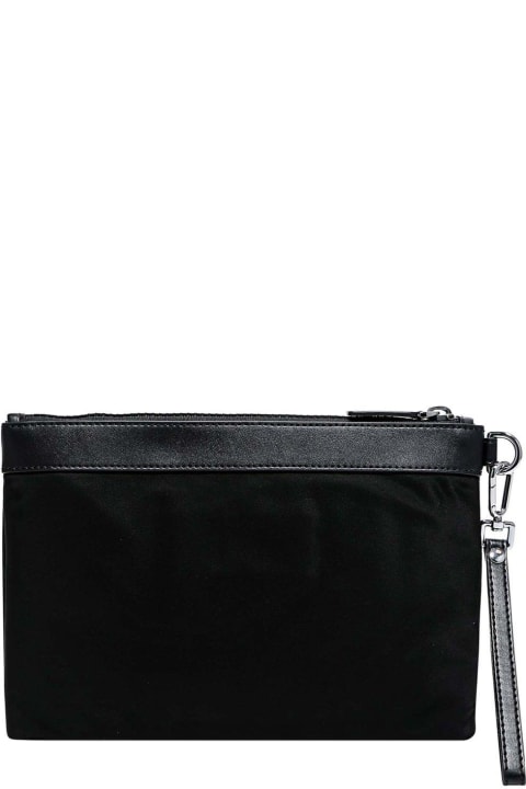 Fashion for Men Michael Kors Logo Detailed Zipped Clutch Bag