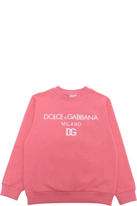 Dolce & Gabbana for Girls Dolce & Gabbana D&g Pink Sweatshirt